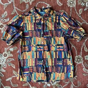 ModCloth Bookshelf Button Up Shirt Medium